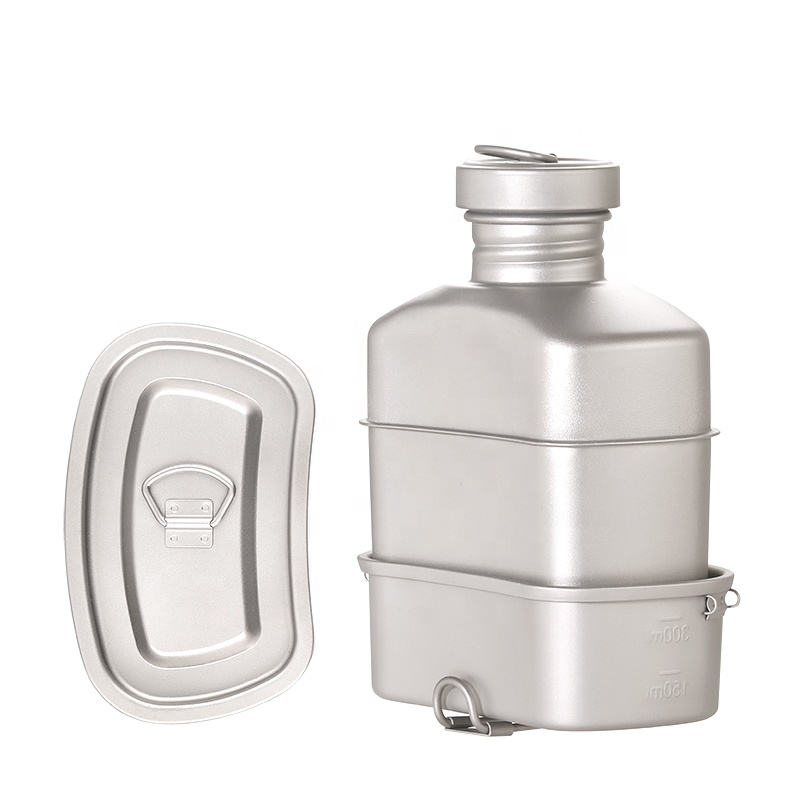 Outdoor Camping Kettle - Ensemble de bouilloires d'extérieur en titane,
