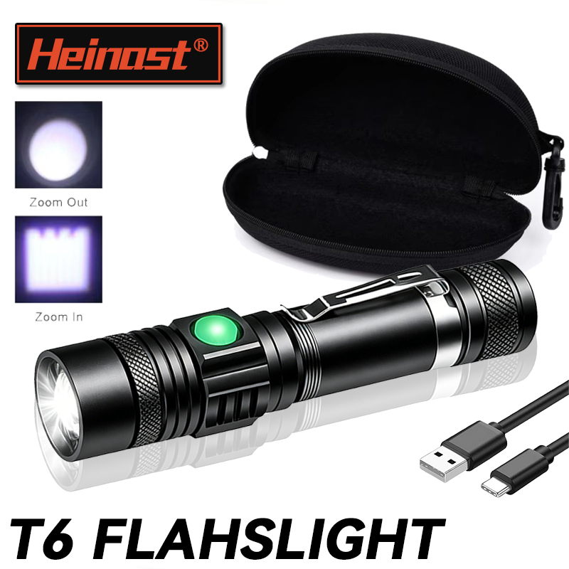 Headlamp - Lampe torche LED T6 rechargeable, torche