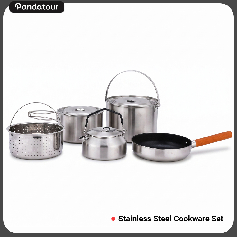 Outdoor Camping Kettle - Ensemble de cuisine Pandatour pour camping