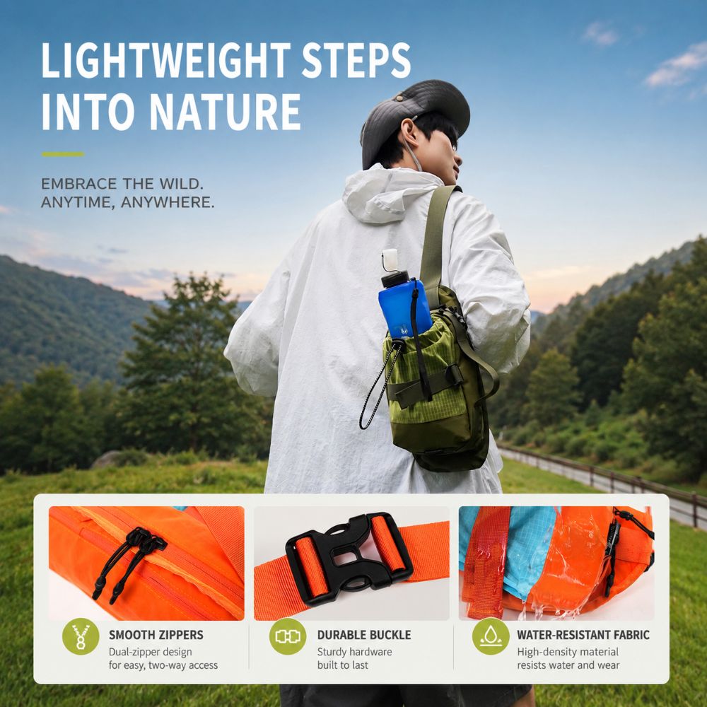 Outdoor Camping Kettle - Sac bandoulière coréen pour activités de
