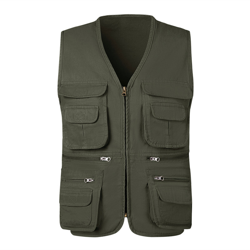 Outdoor Camping Vest - Été Hommes DulHiking Pêche GlaMulti-poches prolifération