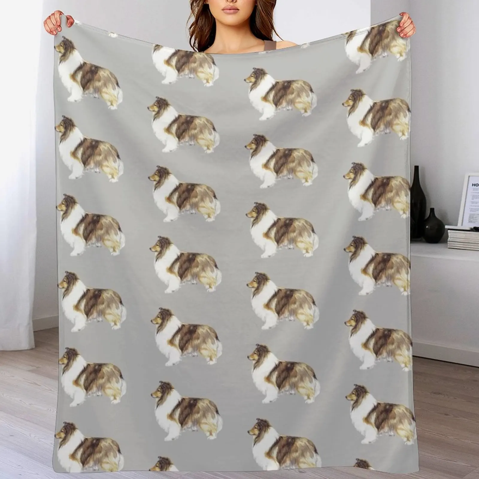 Outdoor Camping Show - Shetland Sheepdog - Couverture douce pour