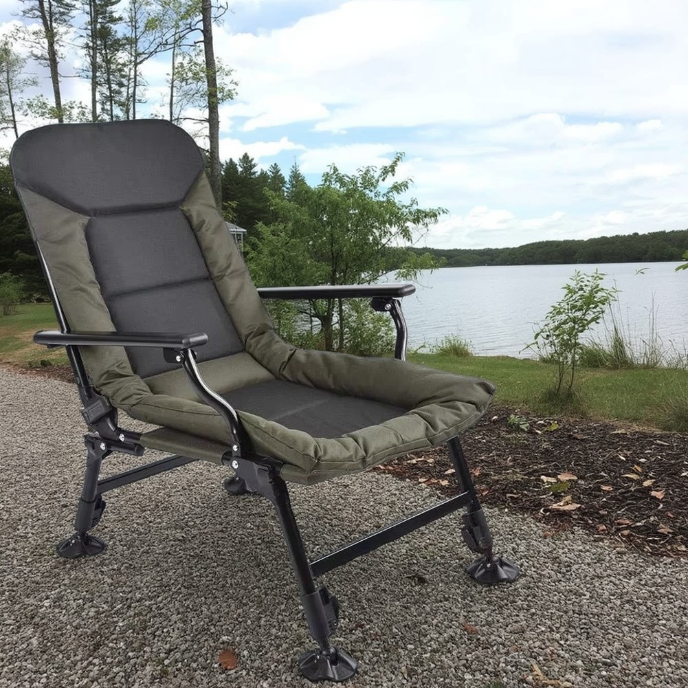 Outdoor Camping Lounge Chairs - Chaise de camping pliable robuste et