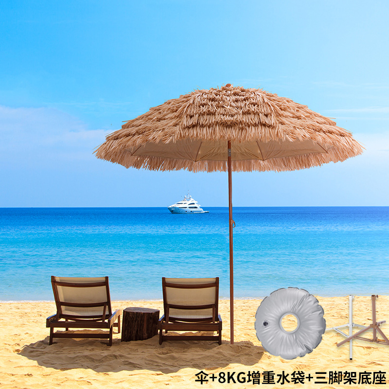 Parasol en paille pour l'extér - Outdoor Camping Umbrella avis et prix