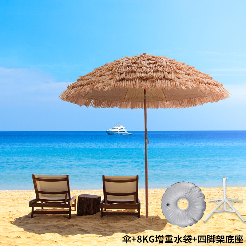 Parasol en paille pour l'extér - Outdoor Camping Umbrella avis et prix