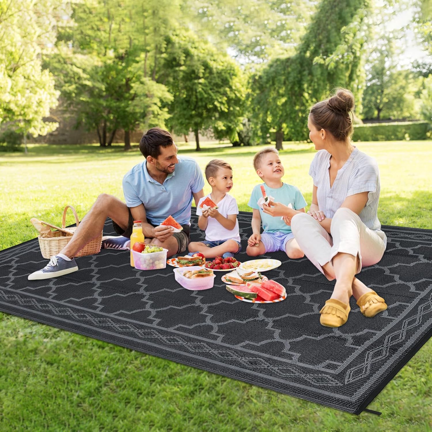 Tapis d'extérieur en plastique - Outdoor Camping Rugs 8X10 avis et prix