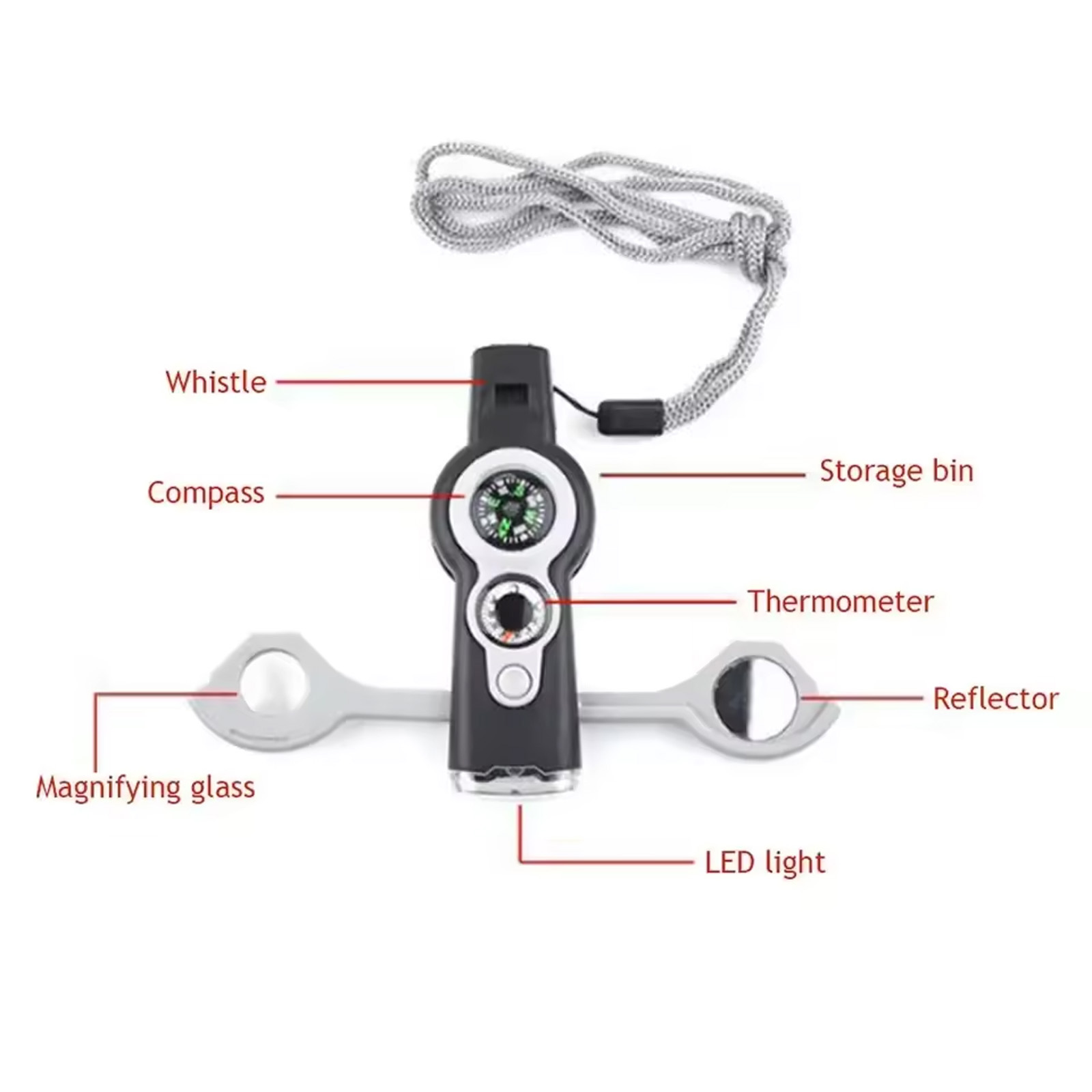 Sifflet de survie 7-en-1 avec  - Outdoor Camping Show avis et prix