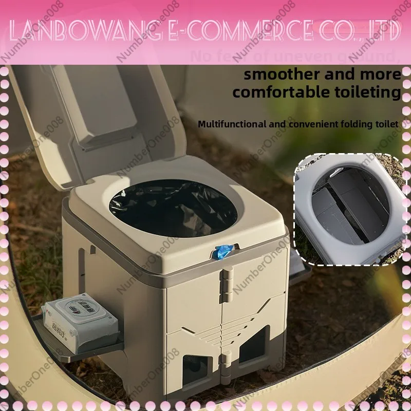 Toilette pliable portable, rés - Outdoor Camping Toilet avis et prix