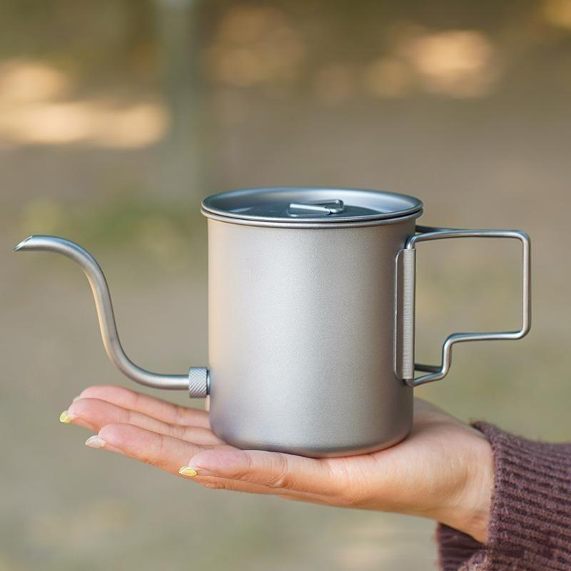 Bouilloire à café en titane pu - Outdoor Camping Kettle avis et prix