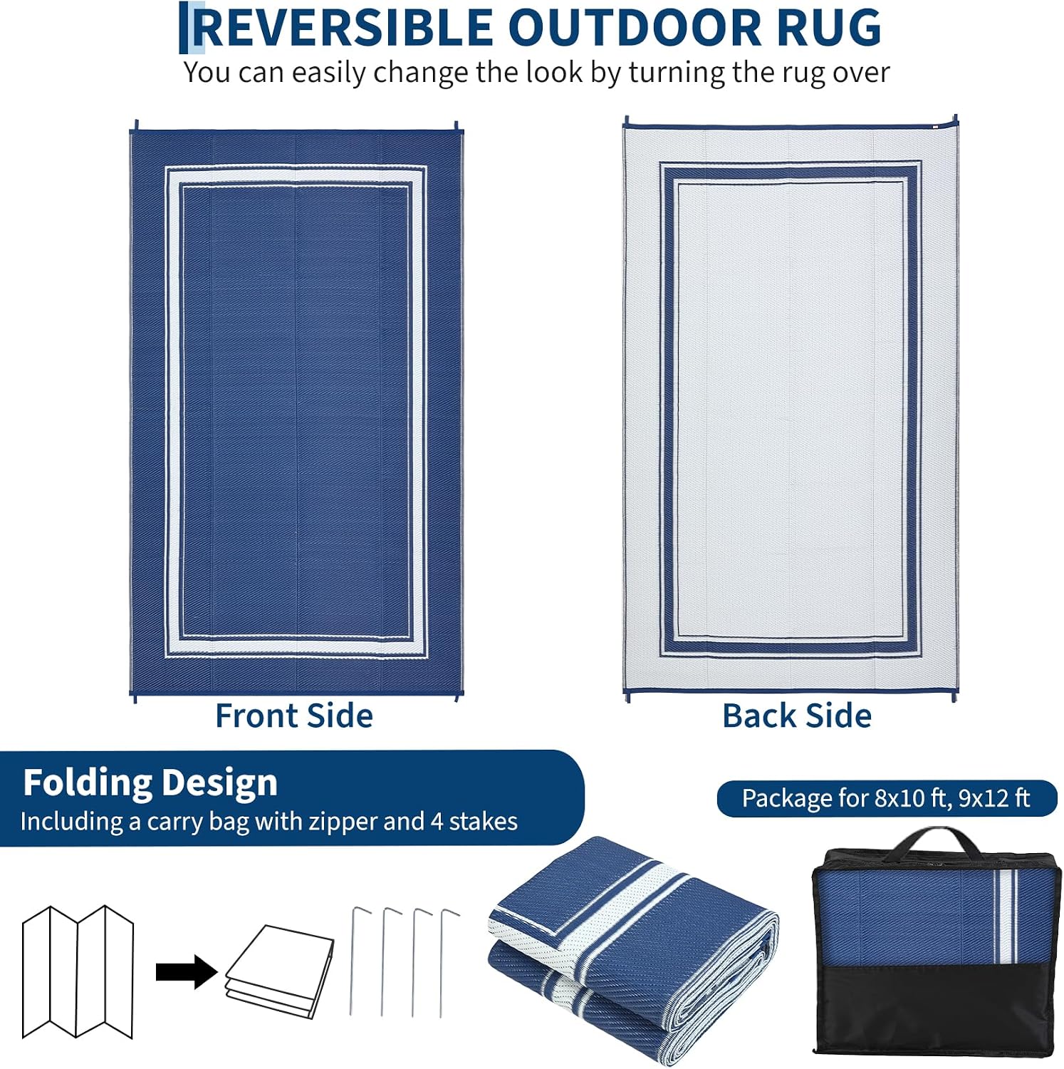 Tapis d'extérieur 8x10/9x12 pi - Outdoor Camping Rugs 8X10 avis et prix