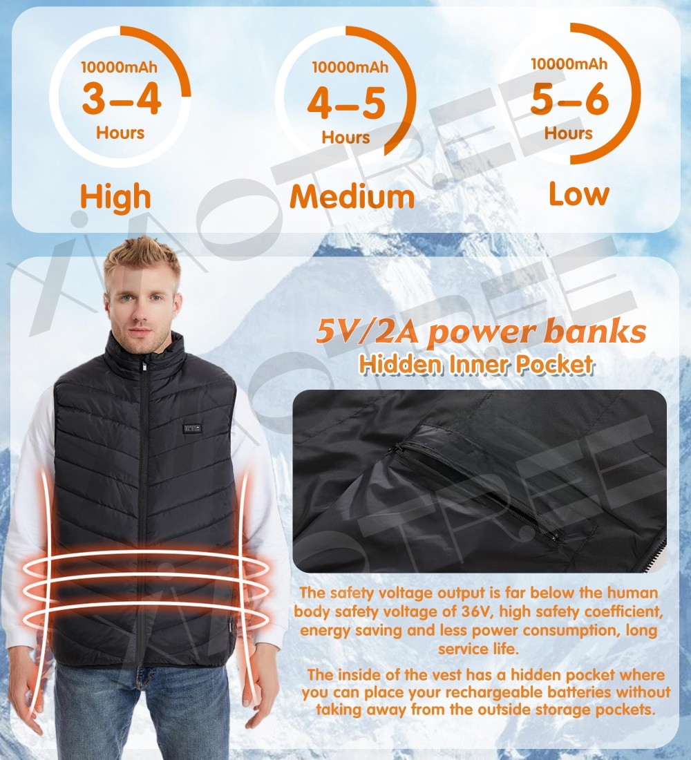 28/9 zones gilet chauffant hom - Outdoor Camping Vest avis et prix