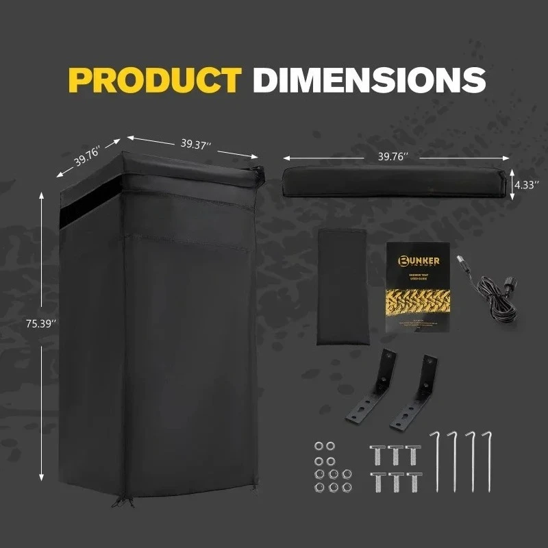 Tente de toilette latérale pou - Outdoor Camping Toilet avis et prix