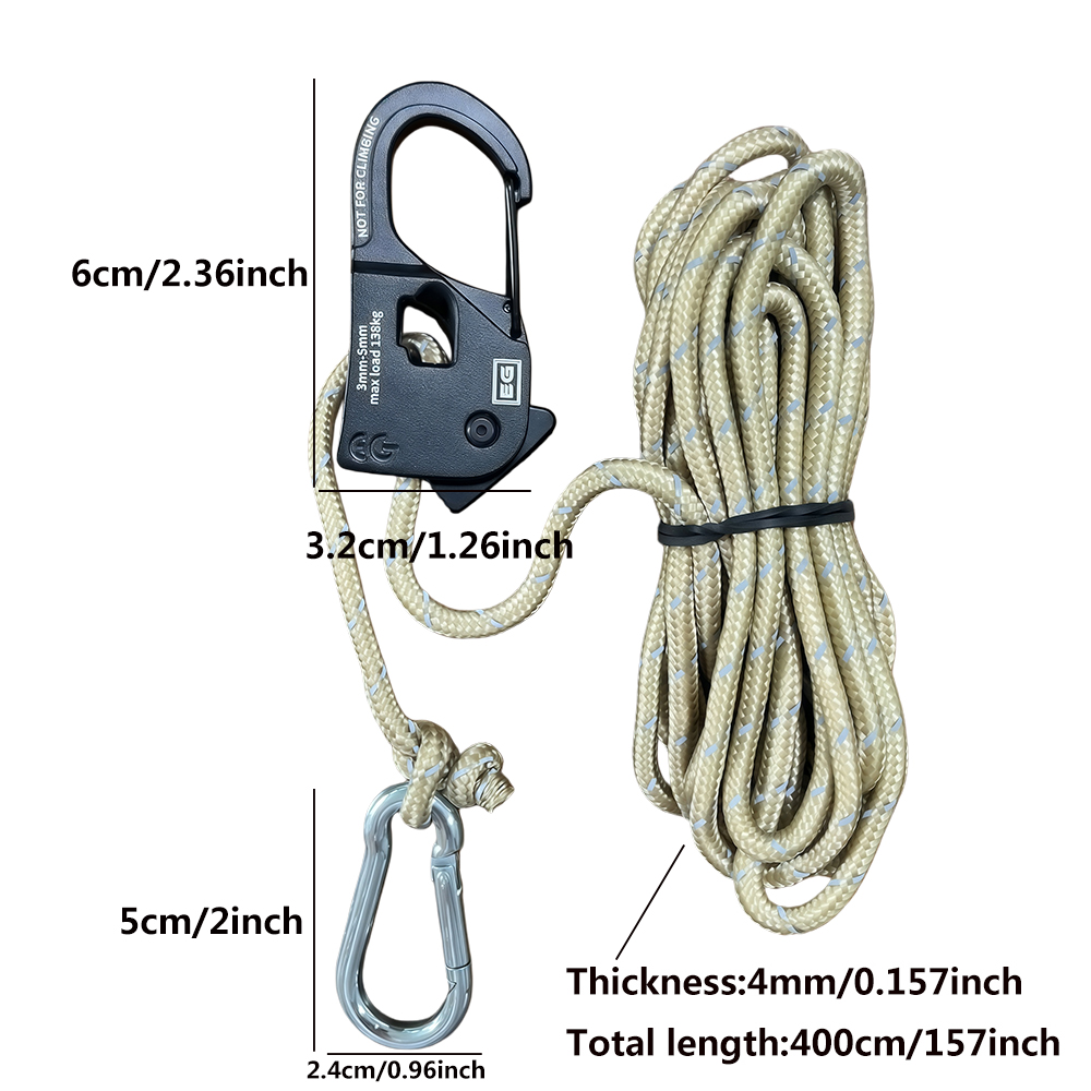 2 pièces 4m Corde de Tension R - Outdoor Camping Extension Cord avis et prix
