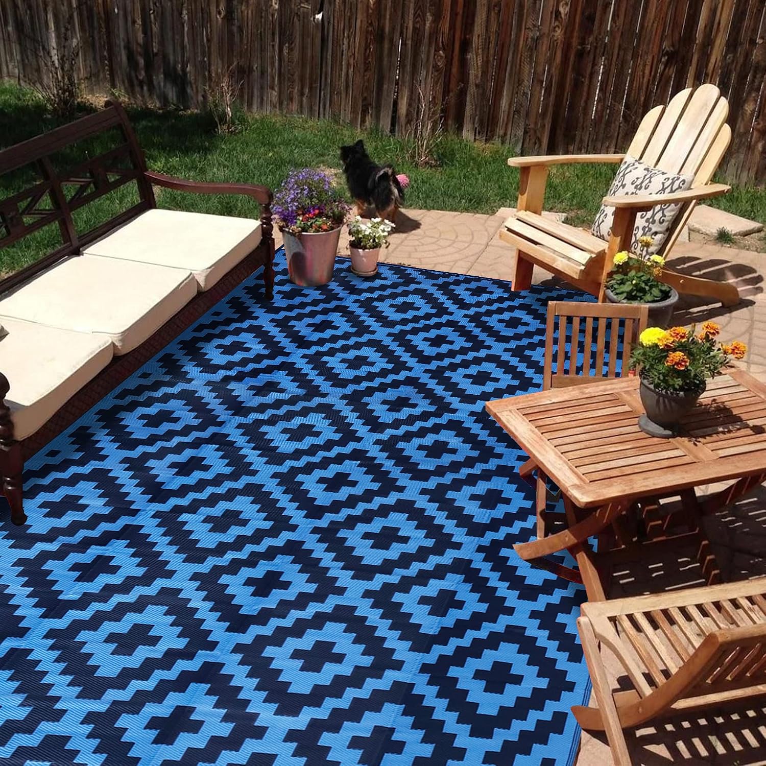 Tapis d'extérieur imperméable  - Outdoor Camping Rugs 9X18 avis et prix