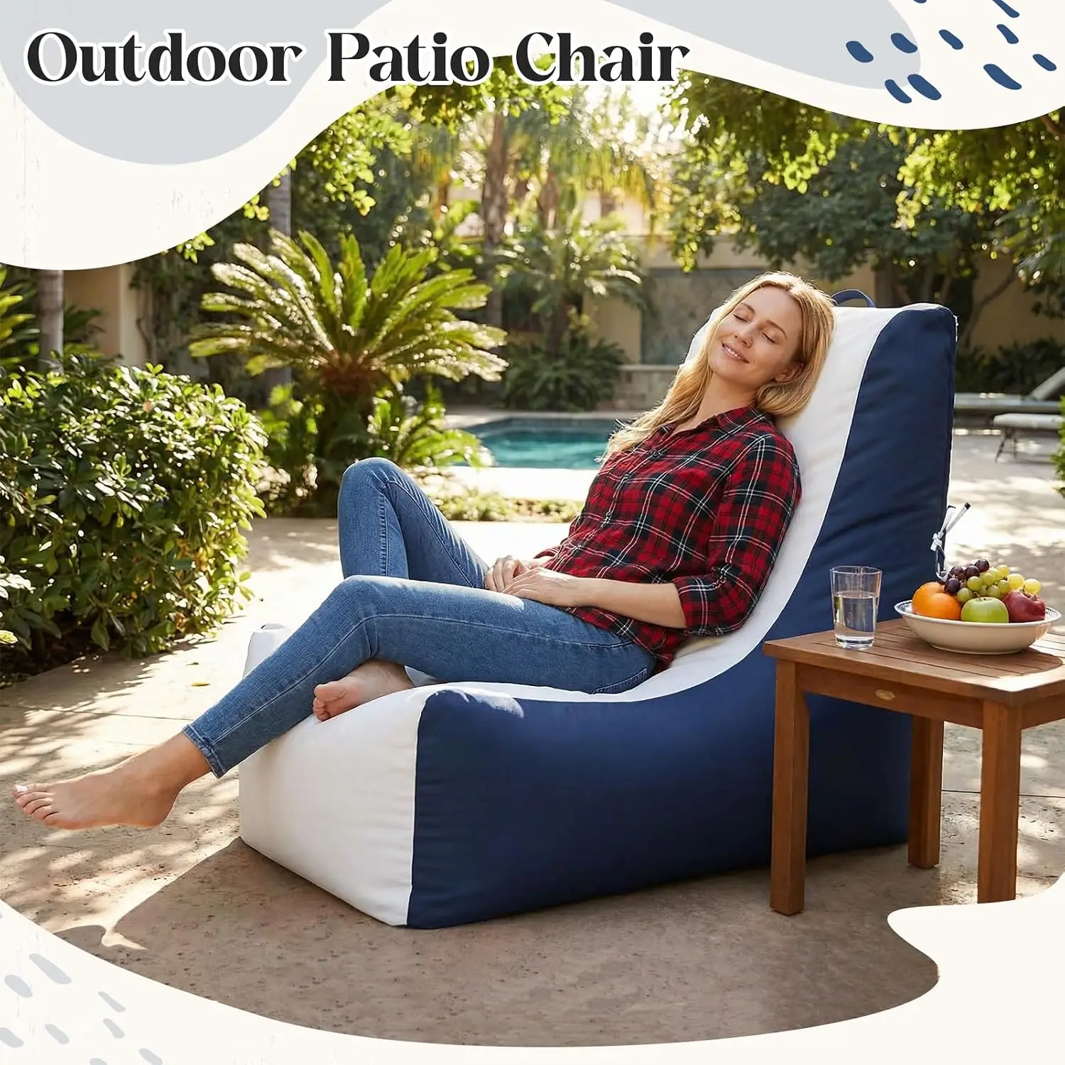 1 pièce de fauteuil pouf marin - Outdoor Camping Lounge Chairs avis et prix