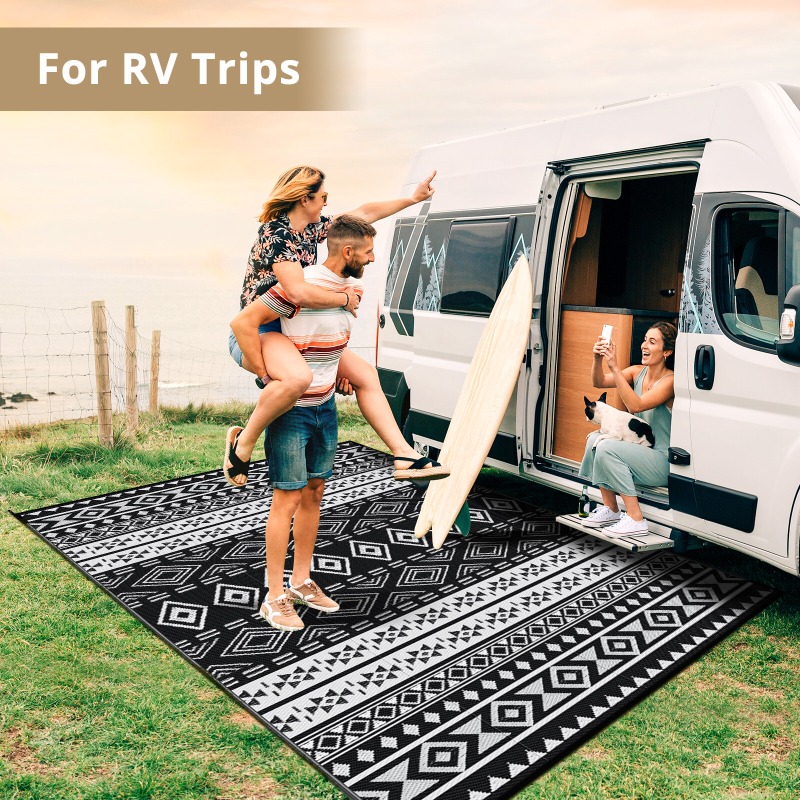 Tapis d'extérieur réversibles  - Outdoor Camping Rugs 9X18 avis et prix