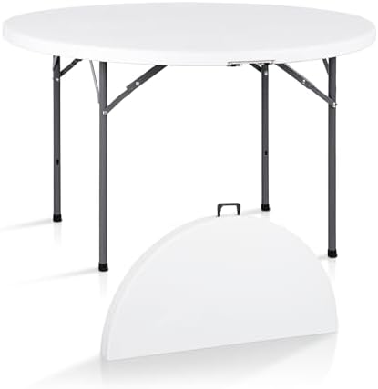 Table pliante ronde de 4 pieds - Camping Outdoor Or Indoor avis et prix